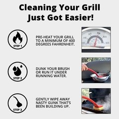 Grill Rescue BBQ Replaceable Scraper Cleaning Head,Durable and Unique Scraper