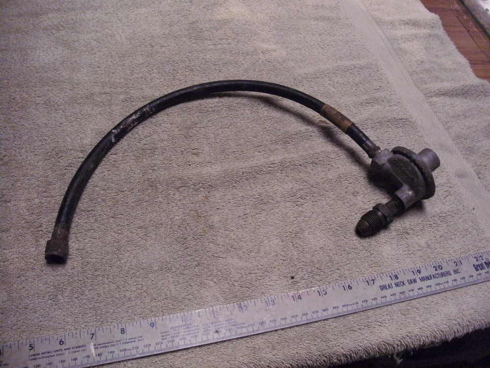 Vintage Gas Regulator & Hose Grand Hall 11″WC 9/86 Regulator & Hose See Picture