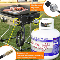 Propane Adapter Hose & Regulator for 20LB Tank 17″ 22″ Blackstone Grill Griddle