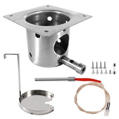 304 Stainless Steel Fire Burn Pot and Hot Rod Ignitor Kit Black Replacement