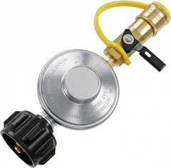 Propane Quick Connect Adapter 1/4 Propane Gas Grill Regulator for 5-50Lbs Tank