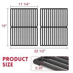 15″ Cast Iron Grill Grates Replacement for Weber Genesis & Spirit Models – Durab