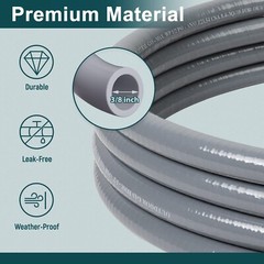 GASPRO 12 Feet 3/8″ ID Natural Gas Hose, Low Pressure LPG Hose with Quick Con…