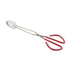 Stainless Steel Scissor Food Tongs with Comfort Grip for Kitchen Cooking