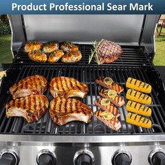17″Grill Grates Cast Iron Cooking Grate for Char Broil G426-0004-W1 G426-0005-W1