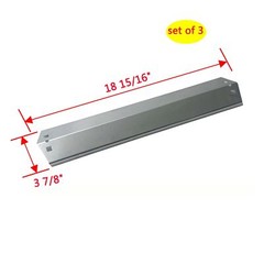 Parts DP106 3-Pack 18 15/16 x 3 7/8 Inch Stainless Steel Heat Plates for Char…