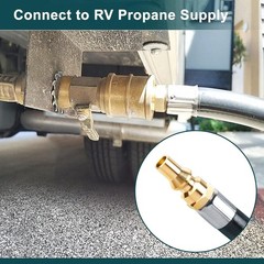 15FT RV Propane Hose Quick Connect Adapter for Weber Q Coleman Camp Stove