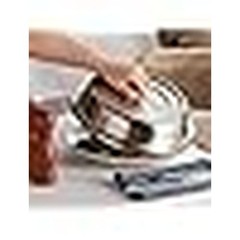 Stainless Steel Round Heat Retaining Cover W/ Finger Hole English Style Foot New