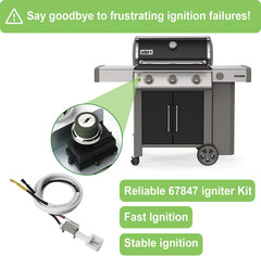 Igniter Kit for Weber Genesis 300 Series Grills E310 E320 EP310 2008-2010