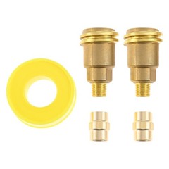 4PCS Propane Gas Brass Fitting Kit Fit For Propane System RV Trailer Fish Cooker