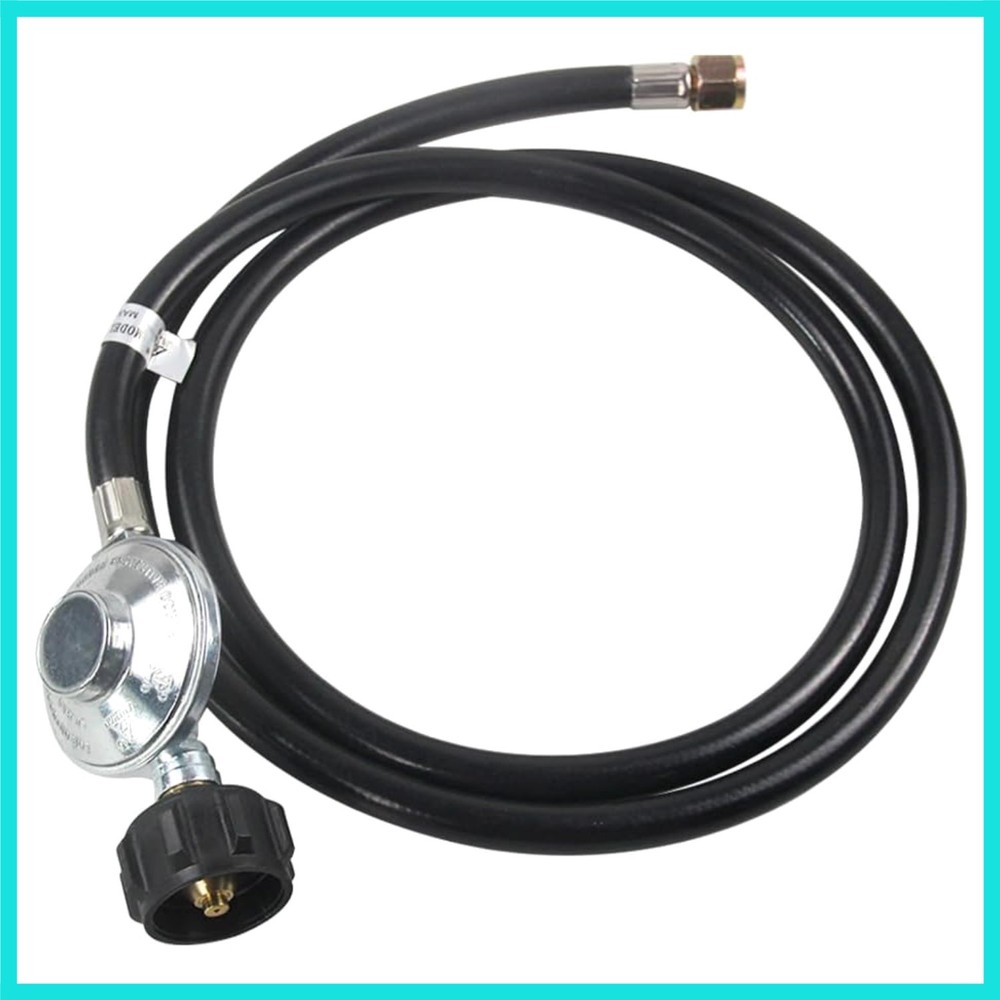 6 Feet Propane Hose with Regulator Universal Gas Grill Regulator and Hose Rep…