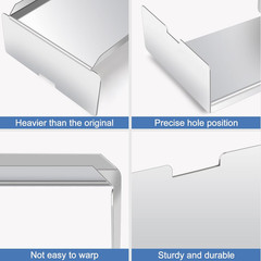 Heat Baffle Diffuser BCA012 for Traeger Pro 22/34 Pit Boss Z Grill Flame Tamer