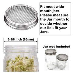 Easy to Use Stainless Steel For Sprouting Stands for Home Growing 6 Piece Kit
