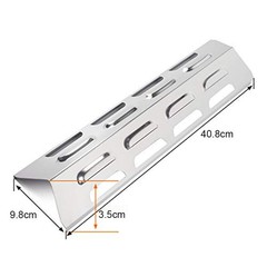 4pcs Heat Plates for Gas Grills Easy Installation Stainless Steel 92071