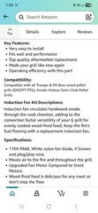 Fan Kit for all Pit Boss/Traeger/Camp Chef Wood Pellet Grills, White