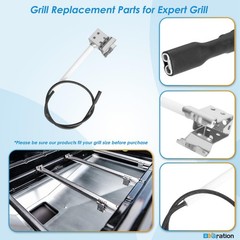 Fits Expert Grill 3 Burner 7200988EC 7200988EG Heat Shield Burner Kit