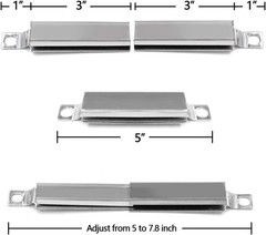 Compatible with Charbroil 3 4 5 6 Burner Gas Grill Heat Plates Burner Tubes C…