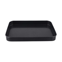 Black Oven Pan Non Coating High Carbon Steel Baking Tray with Easy Grip Handles