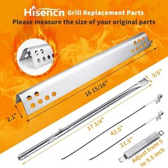 Grill Burner Heat Plate Crossover Tube Igniter Kit For Performance 5 Burner