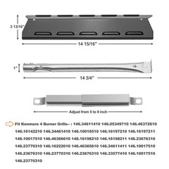 Uniflasy Grill Parts for Kenmore 146.34611410 146.23679310 Silver