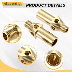 10PCS Propane Natural Gas Burner Jet, Propane Burner Brass Head Nozzle for Ca…