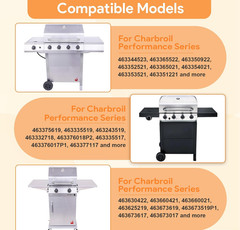 Grill Control Knobs for Charbroil G215-0502-W1 Performance Advantage BBQ 4-Pack