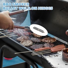 4 Pcs 4 Inch BBQ Smoker Bullet Weld on Hinges, Heavy Duty Weldable Carbon Steel