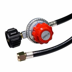 4FT High Pressure Propane 0-20 PSI Adjustable Regulator with 4ft QCC-1 Type Hose