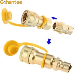 1/2″ Natural Gas Propane Quick Connect Adapter Disconnect Connector Brass Adapte