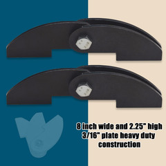 2 Pack Heavy Duty BBQ Smoker Hinge for BBQ Smoker Hinge Doors – Size: 8 X 2 1/4″