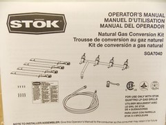 Stok Quattro SGA7040 4 Burner Natural Gas Conversion Kit, SGP4033N SGP4333SB