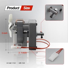 Upgraded 2.0RPM Auger Motor Replacement Parts for Traeger & Pit Boss & Camp Chef