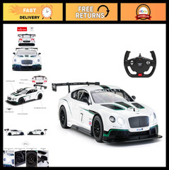 1/14 Scale Remote Control Bentley GT3 Racing Car – RC Toy Vehicle for Kids & Adu