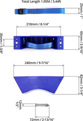 4 Pack Cylinder Wall Mount Bracket 4-12in Tank Holder Strap for Gas Bottles Labs