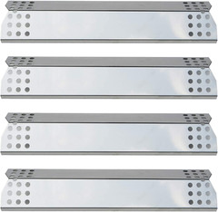 Grill Master Heat Plates Stainless Steel Flavorizer Bars Burner Covers 4 Pack