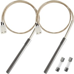 Essential 2-Pack Grill Igniter Rods for Pit Boss & Camp Chef Models with Fuses