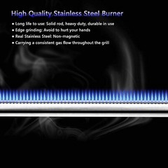 delsbbq 7636 flavorizer bars and 69787 burner tube pipe for weber spirit 300 ser