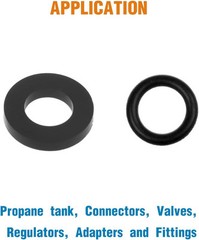 10Pcs Propane Tank Gasket and O-Rings O-Rings, black