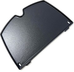 DC136 6558 Cast Iron Griddle for Weber Q100 Q120 Q1000 Q1200 Grill, 12.6”x8.5”
