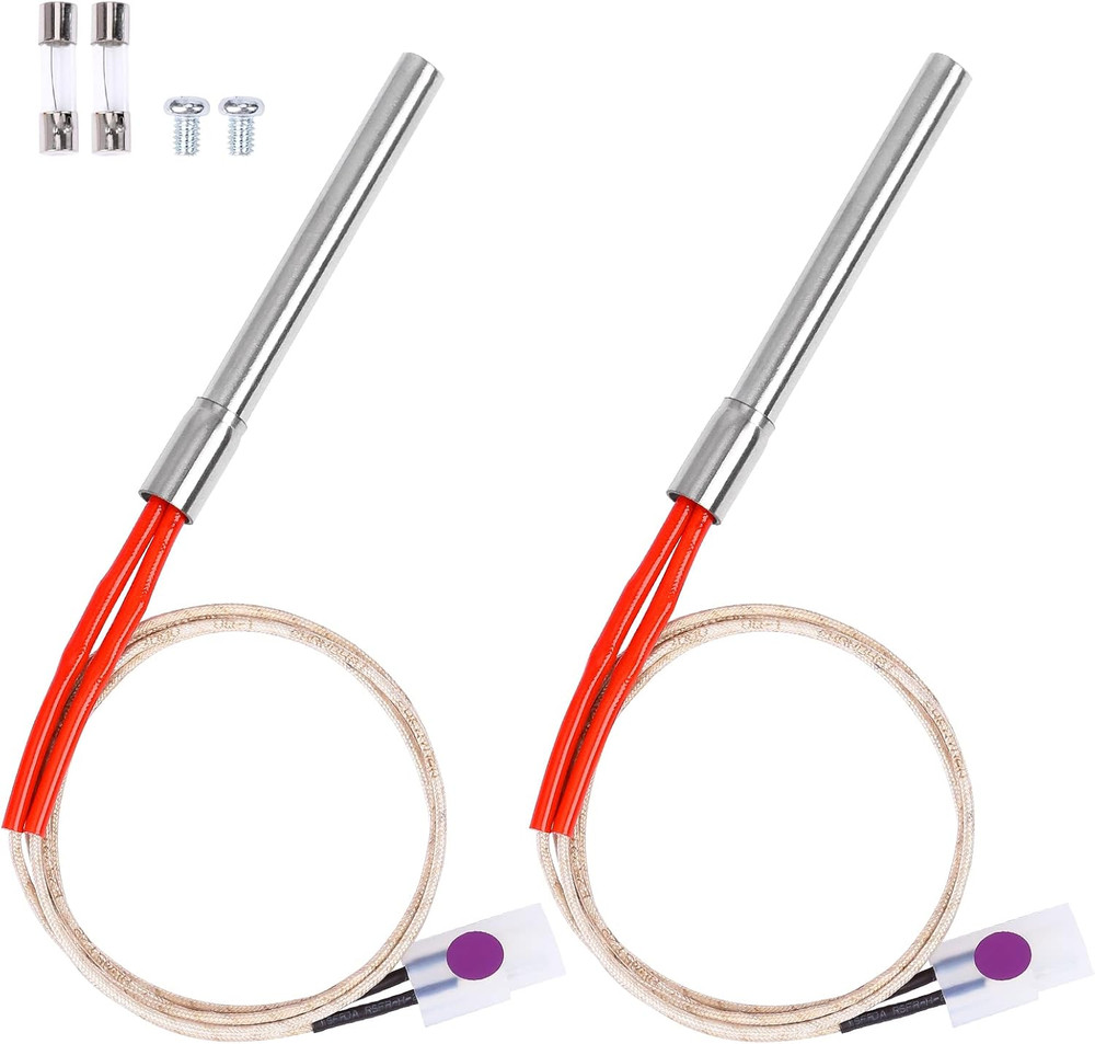 2 Pack Replacement Hot Rod Ignitor Kit for Traeger and Camp Chef Wood Pellet Gri
