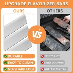 7620 Genesis Flavorizer Bars for Weber Genesis 300 SER (w/ Front Control Knob…