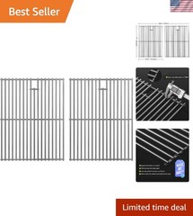 Replacement 17″ Grill Grates for Nexgrill 720-0830D, Heavy Duty Stainless Steel