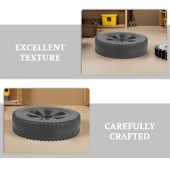 4Pcs Reusable Black Grill Replacement Wheels for Bbq Cart Smooth Swivel Casters