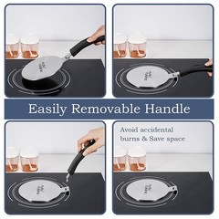 9.45 inch Heat Diffuser, Stainless Steel Induction Cooktop Plate for Electric…