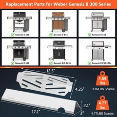 Genesis II Heat Deflectors & Flavorizer Bars for Weber 300 Series Grills