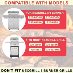 Grill Igniter Kit for Nexgrill 4 Outlets for Nexgrill Ignitor Black + Silver