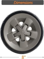 8-Inch Wheels for Weber genesis II Grill & Genesis II LX 300 200 400 600 Series