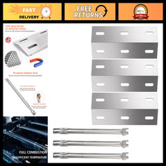 Gas Grill Repair Kit for Ducane 3 Burner – Burner Tubes, Heat Plates & Covers