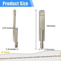 4-Set Heavy Duty Cast 304 Stainless Steel 16″ Grill Burners for Bull