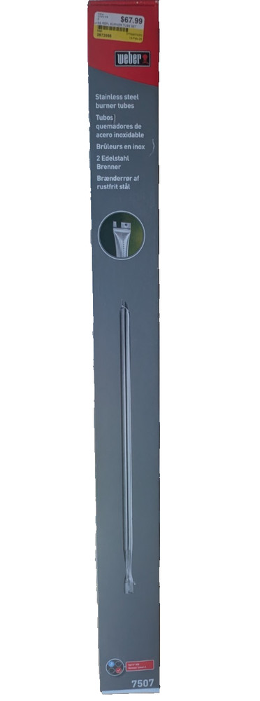 Weber 7507 Stainless Steel Burner Tubes for Spirit 500 and Genesis Silver A